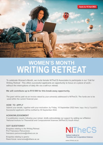 Women’s Month Writing Retreat – 2022