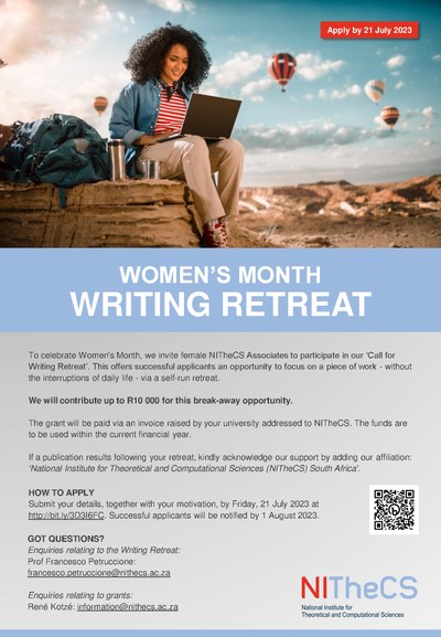 Women’s Month Writing Retreat – 2023