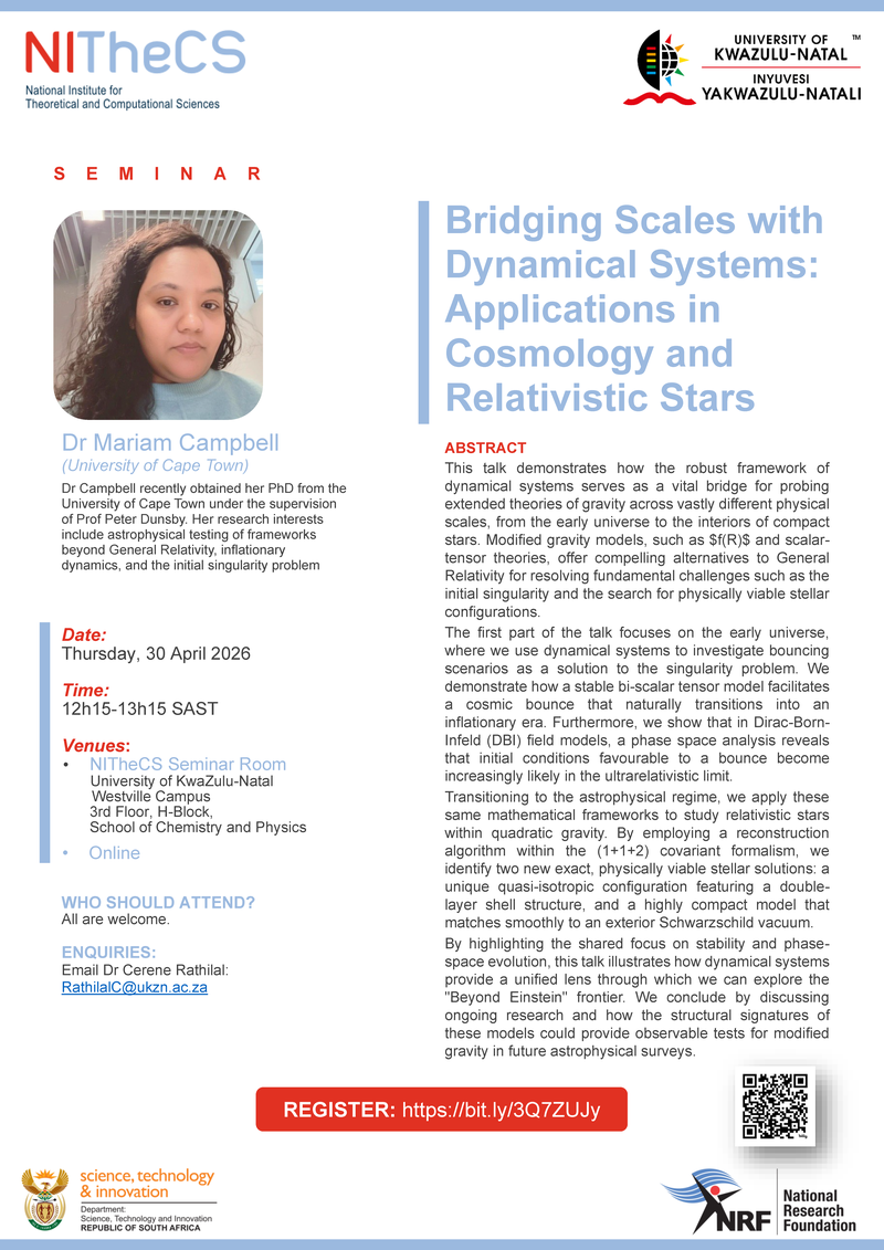 Bridging Scales with Dynamical Systems: Applications in Cosmology and Relativistic Stars poster