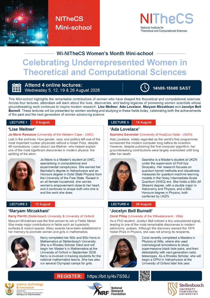 Celebrating Underrepresented Women in Theoretical and Computational Sciences poster