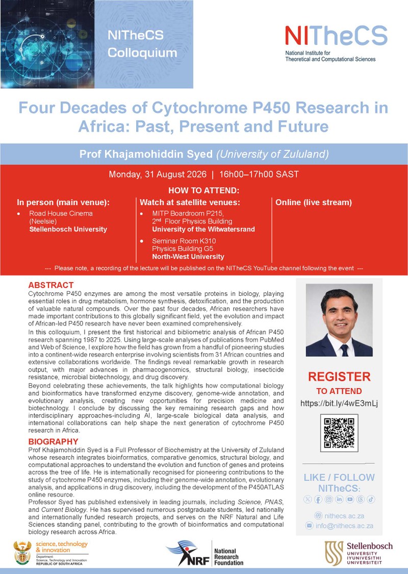 Four Decades of Cytochrome P450 Research in Africa: Past, Present and Future poster