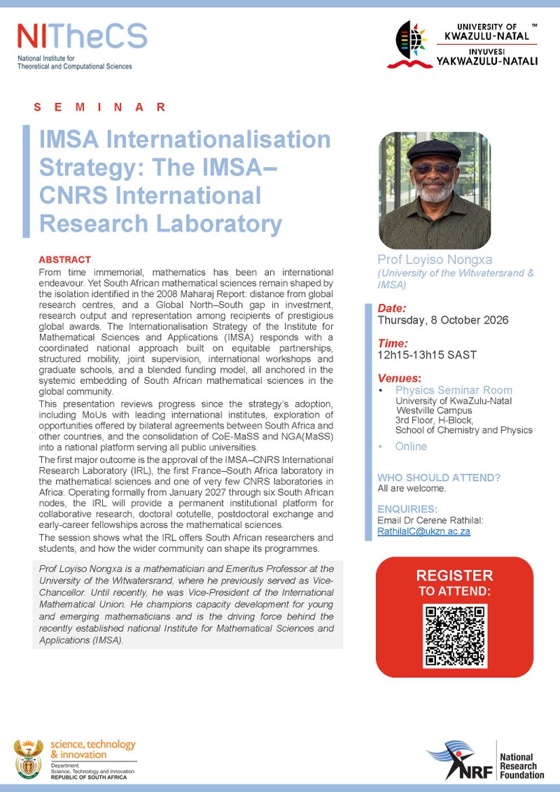 IMSA Internationalisation Strategy: The IMSA–CNRS International Research Laboratory poster