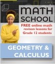 Math School Free online math revision lessons for Grade 12 students poster