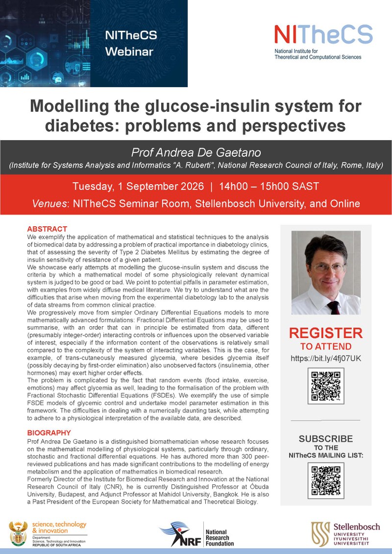 Modelling the glucose-insulin system for diabetes: problems and perspectives poster