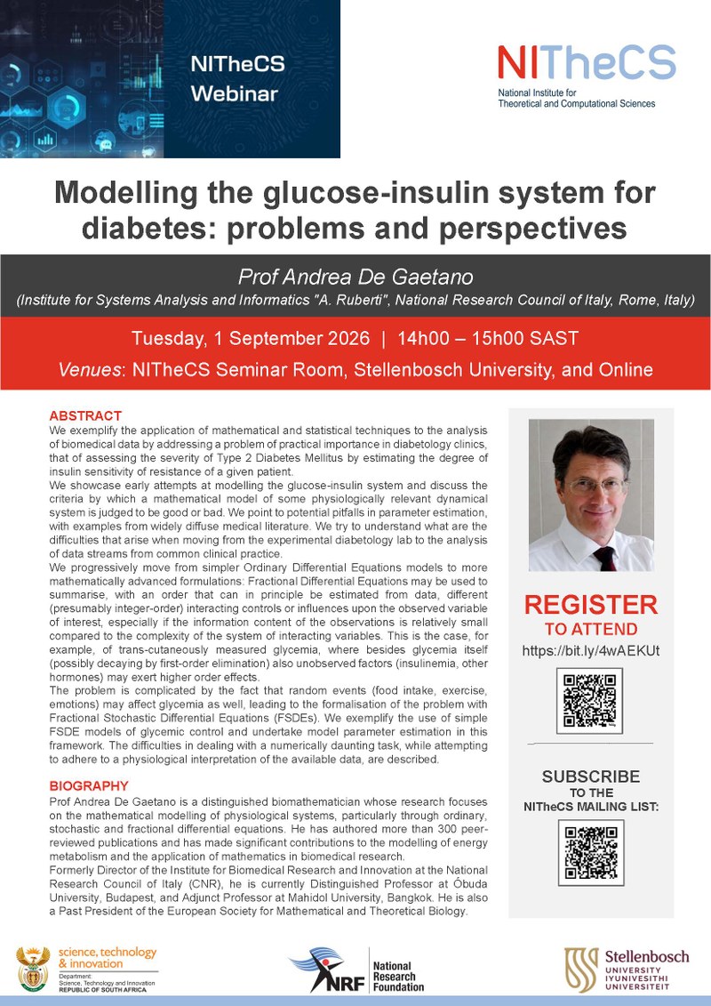 Modelling the glucose-insulin system for diabetes: problems and perspectives poster