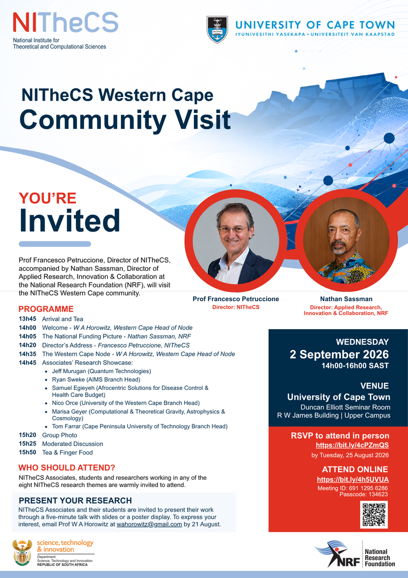 NITheCS Western Cape Community Visit poster