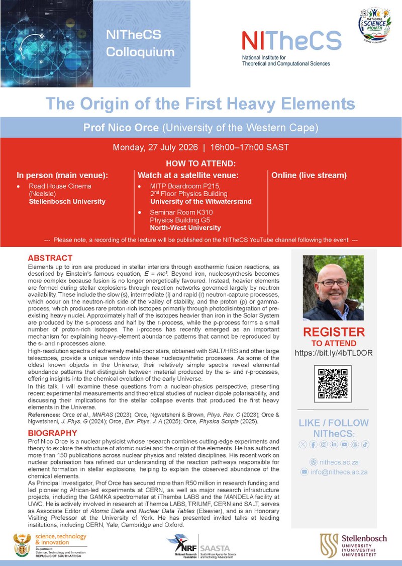 The Origin of the First Heavy Elements poster