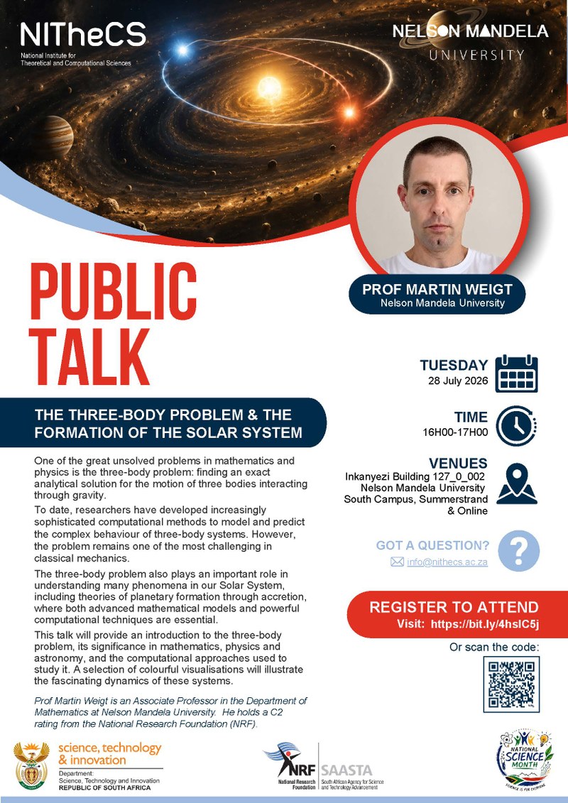The Three-Body Problem & the formation of the Solar System poster