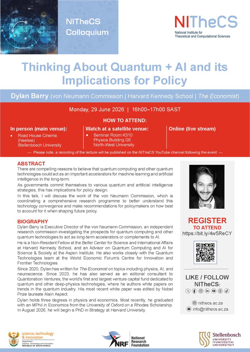 Thinking About Quantum + AI and its Implications for Policy poster